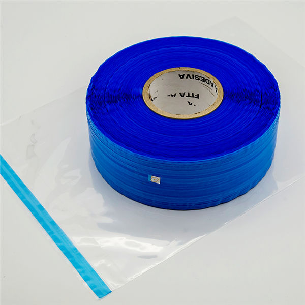 Blue Film Resealable Bag Sealing Tape เทปปิดผนึกถุงสีฟ้าฟิล์มสีน้ำเงิน